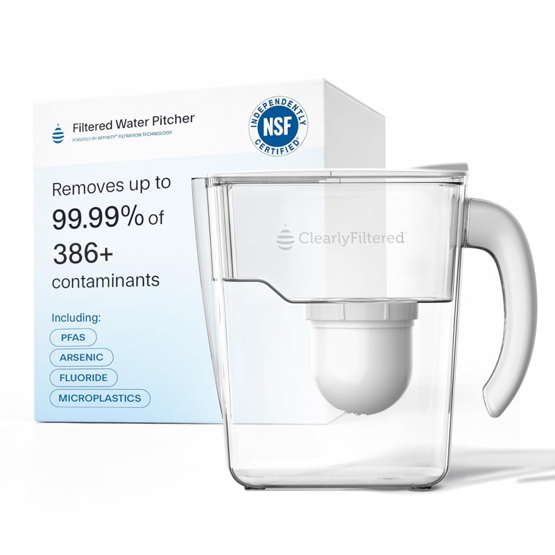 Clearly Filtered water filter pitcher