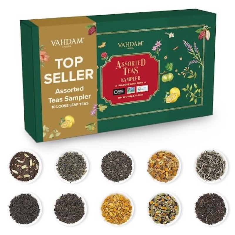 VAHDAM Top 10 Loose Leaf Tea Sampler product photo