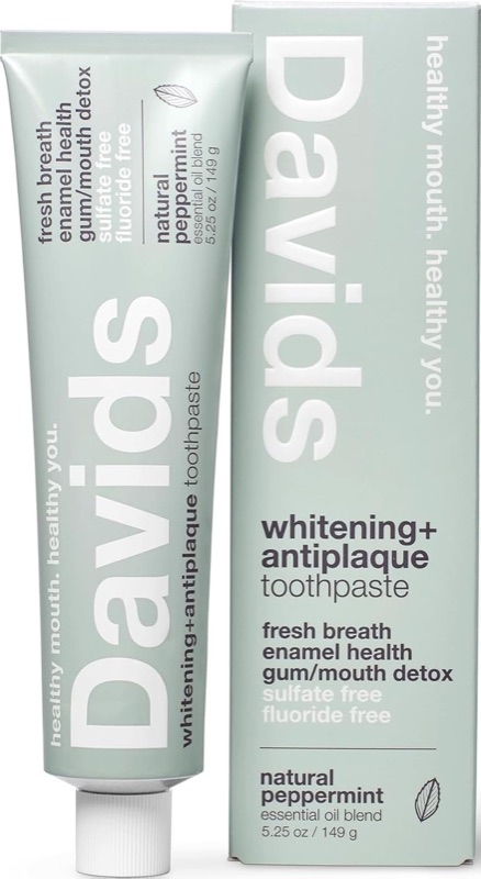 Davids Premium Natural Toothpaste (Peppermint) product photo